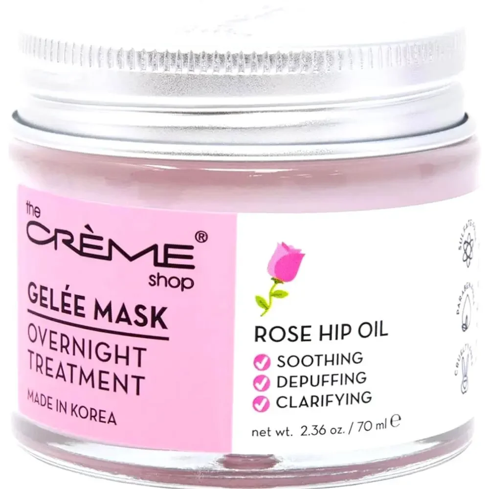 The Creme Shop Gelee Mask Overnight Treatment Rose Hip Oil